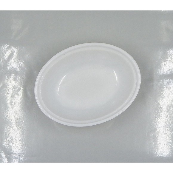 Hazel Atlas Hen on Nest White Translucent Milk Glass Opalescent Candy Dish - Picture 5 of 12